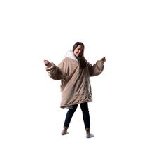 Load image into Gallery viewer, The Zipper Khaki Hugzy