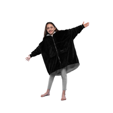 Load image into Gallery viewer, The Zipper Kids Onyx Black Hugzy