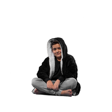 Load image into Gallery viewer, The Zipper Kids Onyx Black Hugzy