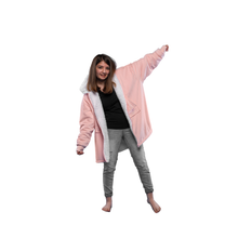 Load image into Gallery viewer, The Zipper Kids Rose Baby Pink Hugzy