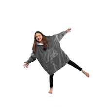 Load image into Gallery viewer, The Zipper Kids Cloud Grey Hugzy