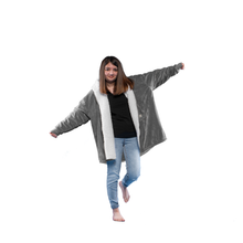 Load image into Gallery viewer, The Zipper Kids Cloud Grey Hugzy