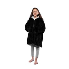 Load image into Gallery viewer, The Zipper Kids Onyx Black Hugzy