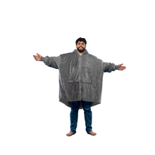 Load image into Gallery viewer, The Zipper Cloud Grey Hugzy