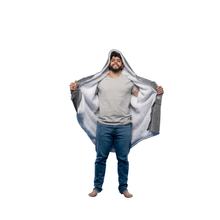 Load image into Gallery viewer, The Zipper Cloud Grey Hugzy