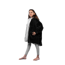Load image into Gallery viewer, The Zipper Kids Onyx Black Hugzy
