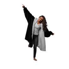 Load image into Gallery viewer, The Zipper Onyx Black Hugzy