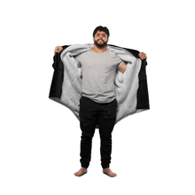 Load image into Gallery viewer, The Zipper Onyx Black Hugzy