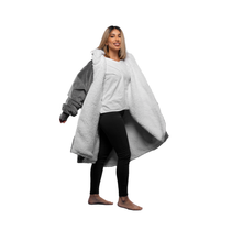 Load image into Gallery viewer, The Zipper Cloud Grey Hugzy