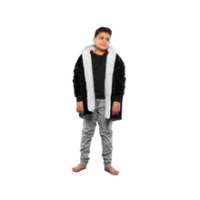 Load image into Gallery viewer, The Zipper Kids Onyx Black Hugzy