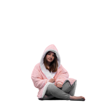 Load image into Gallery viewer, The Zipper Kids Rose Baby Pink Hugzy
