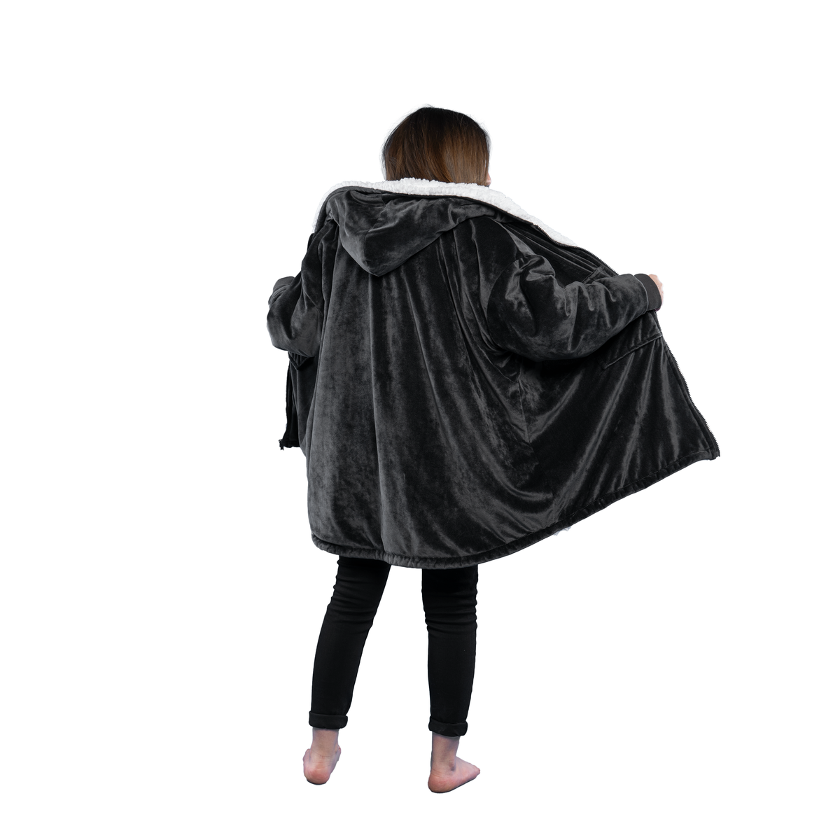 The Zipper Kids Fog Grey Hugzy – myhugzy